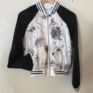 NWOT Full Tilt Floral Bomber Jacket